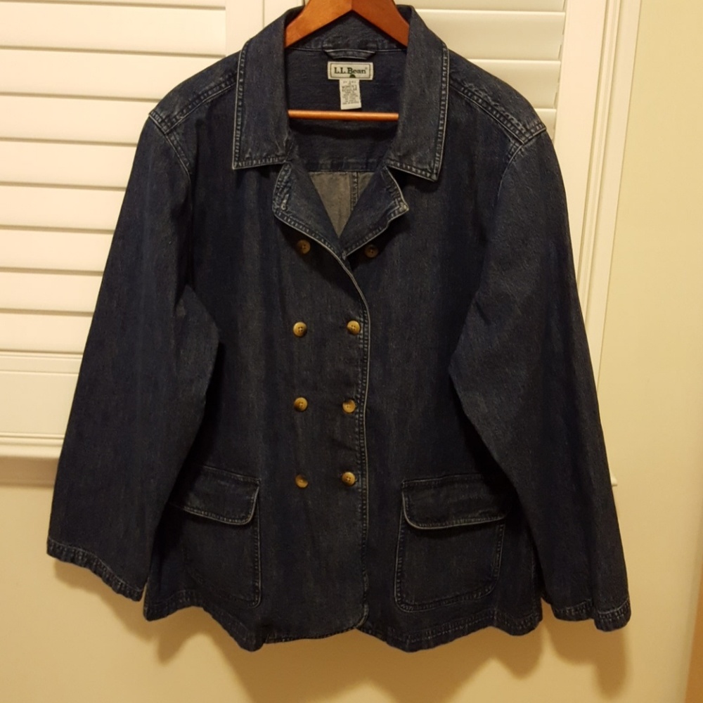 LL Bean denim blazer